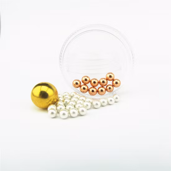 Bola de aço banhada a zinco / prata / estanho / ouro / cromo / cobre / latão